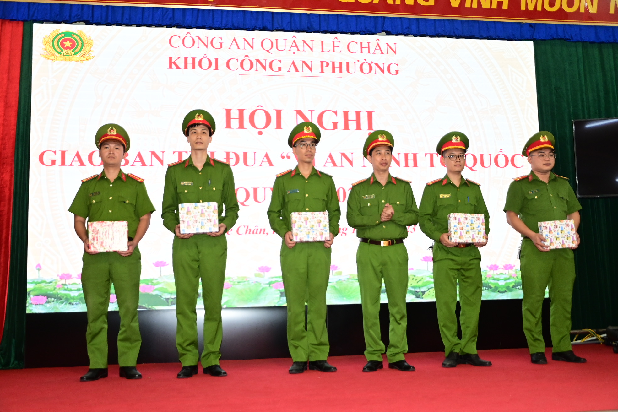 Khối Công an phường (quận Lê Chân): Giao ban thi đua “Vì An ninh Tổ quốc” năm 2023